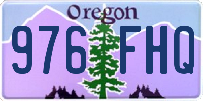 OR license plate 976FHQ