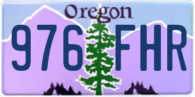OR license plate 976FHR