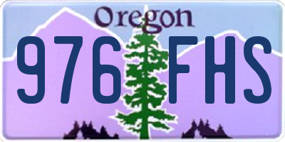 OR license plate 976FHS