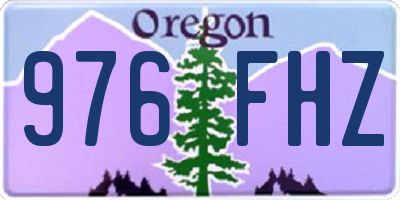 OR license plate 976FHZ