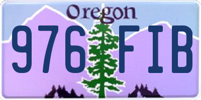 OR license plate 976FIB