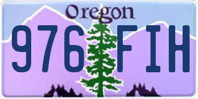 OR license plate 976FIH