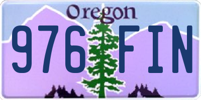 OR license plate 976FIN