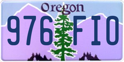OR license plate 976FIO