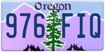 OR license plate 976FIQ