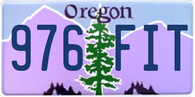 OR license plate 976FIT