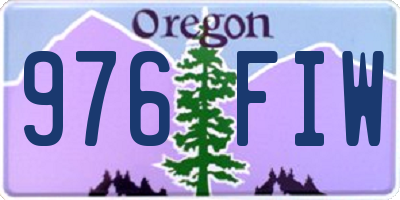 OR license plate 976FIW