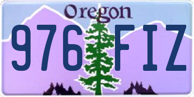 OR license plate 976FIZ