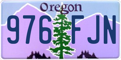 OR license plate 976FJN