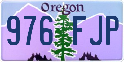 OR license plate 976FJP