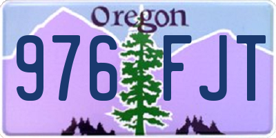 OR license plate 976FJT