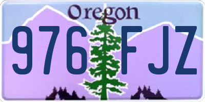 OR license plate 976FJZ