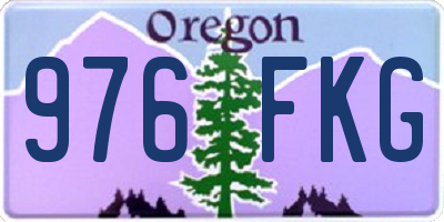 OR license plate 976FKG