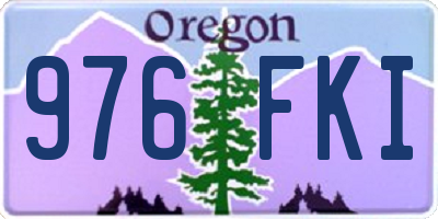 OR license plate 976FKI