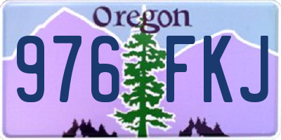 OR license plate 976FKJ