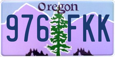 OR license plate 976FKK