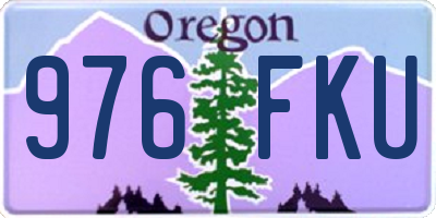 OR license plate 976FKU