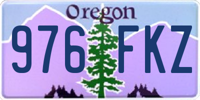 OR license plate 976FKZ