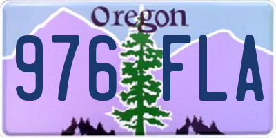 OR license plate 976FLA