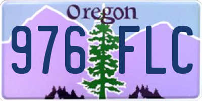 OR license plate 976FLC