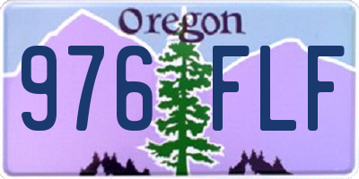 OR license plate 976FLF