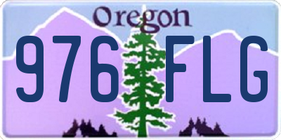 OR license plate 976FLG
