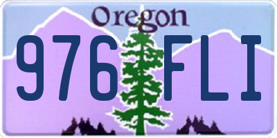OR license plate 976FLI