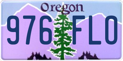 OR license plate 976FLO
