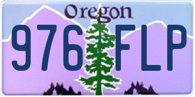 OR license plate 976FLP
