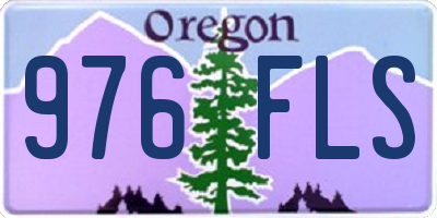 OR license plate 976FLS
