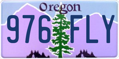 OR license plate 976FLY