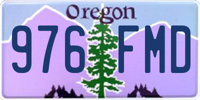OR license plate 976FMD