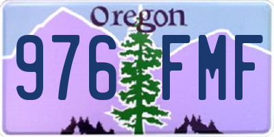 OR license plate 976FMF