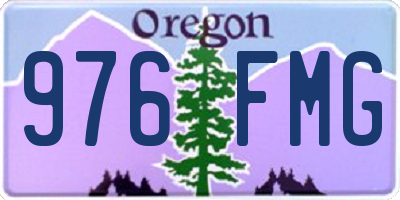 OR license plate 976FMG
