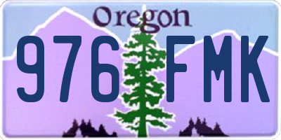 OR license plate 976FMK