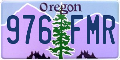 OR license plate 976FMR