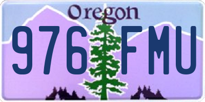 OR license plate 976FMU
