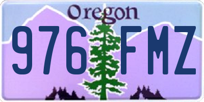 OR license plate 976FMZ