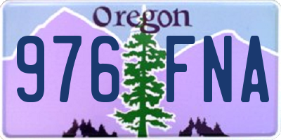 OR license plate 976FNA