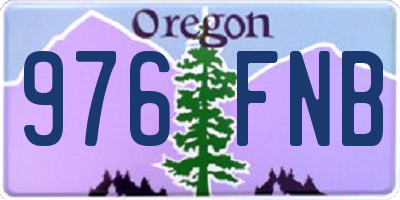 OR license plate 976FNB