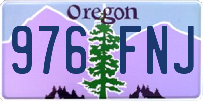 OR license plate 976FNJ
