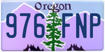 OR license plate 976FNP