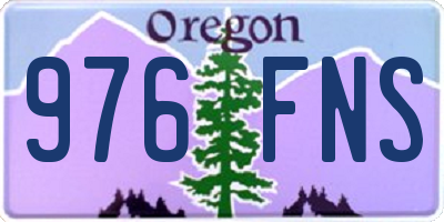 OR license plate 976FNS