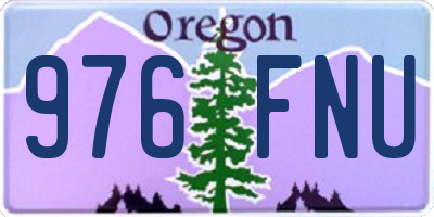 OR license plate 976FNU