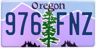 OR license plate 976FNZ