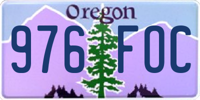 OR license plate 976FOC