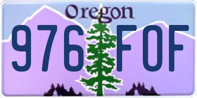 OR license plate 976FOF