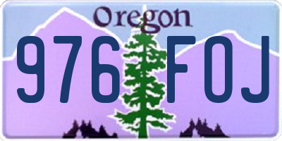 OR license plate 976FOJ