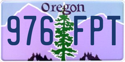 OR license plate 976FPT