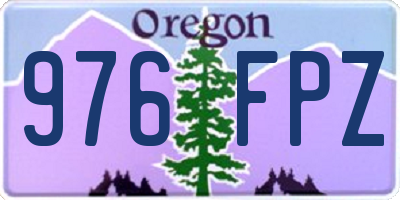 OR license plate 976FPZ